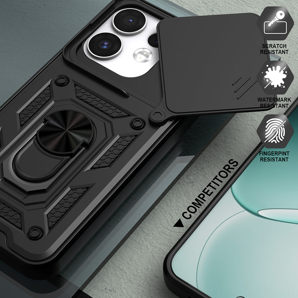 Funda para Oppo Reno16 / Reno16 Pro, Techsuit, CamShield, Verde