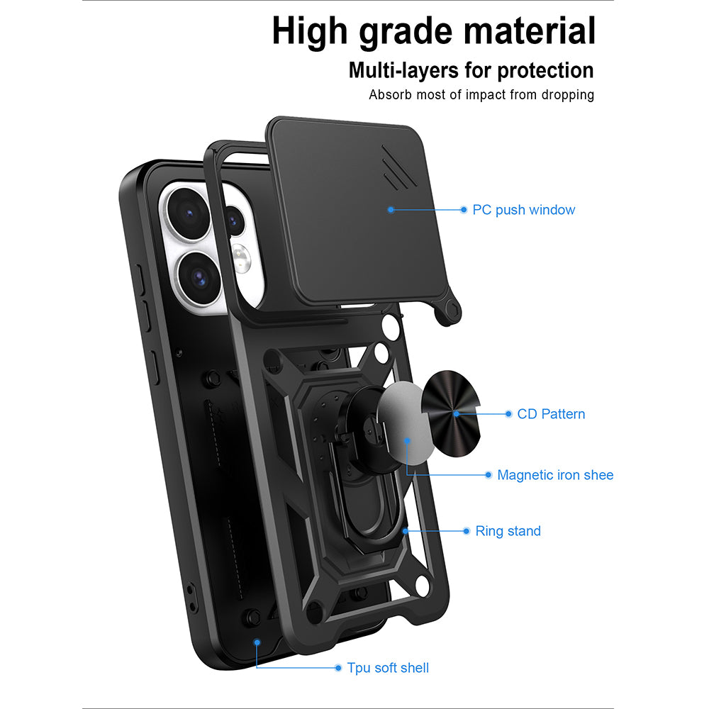 Funda para Oppo Reno16 / Reno16 Pro, Techsuit, CamShield, Verde