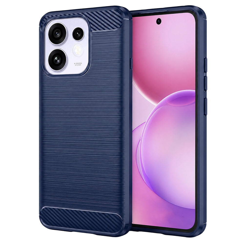 Funda para Oppo Reno16 / Reno16 Pro, Techsuit, Carbono, Azul