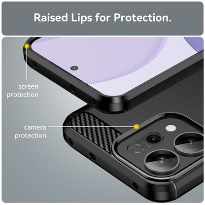 Funda para Oppo Reno16 / Reno16 Pro, Techsuit, Carbono, Azul