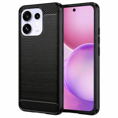 Funda para Oppo Reno16 / Reno16 Pro, Techsuit, Carbono, Negra