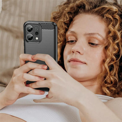 Funda para Oppo Reno16 / Reno16 Pro, Techsuit, Carbono, Negra