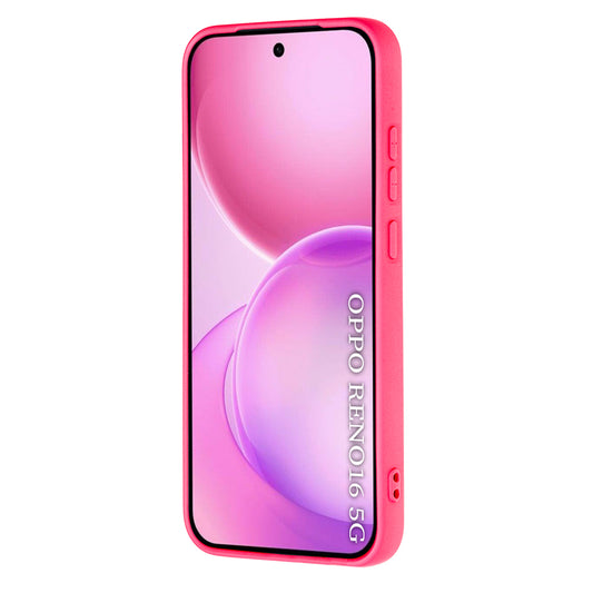 Funda para Oppo Reno16, Techsuit, SoftFlex, Rosa Oscuro