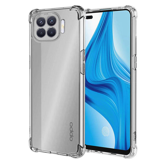 Funda para Oppo Reno4 Lite, Techsuit, Antigolpes Transparente, Transparente