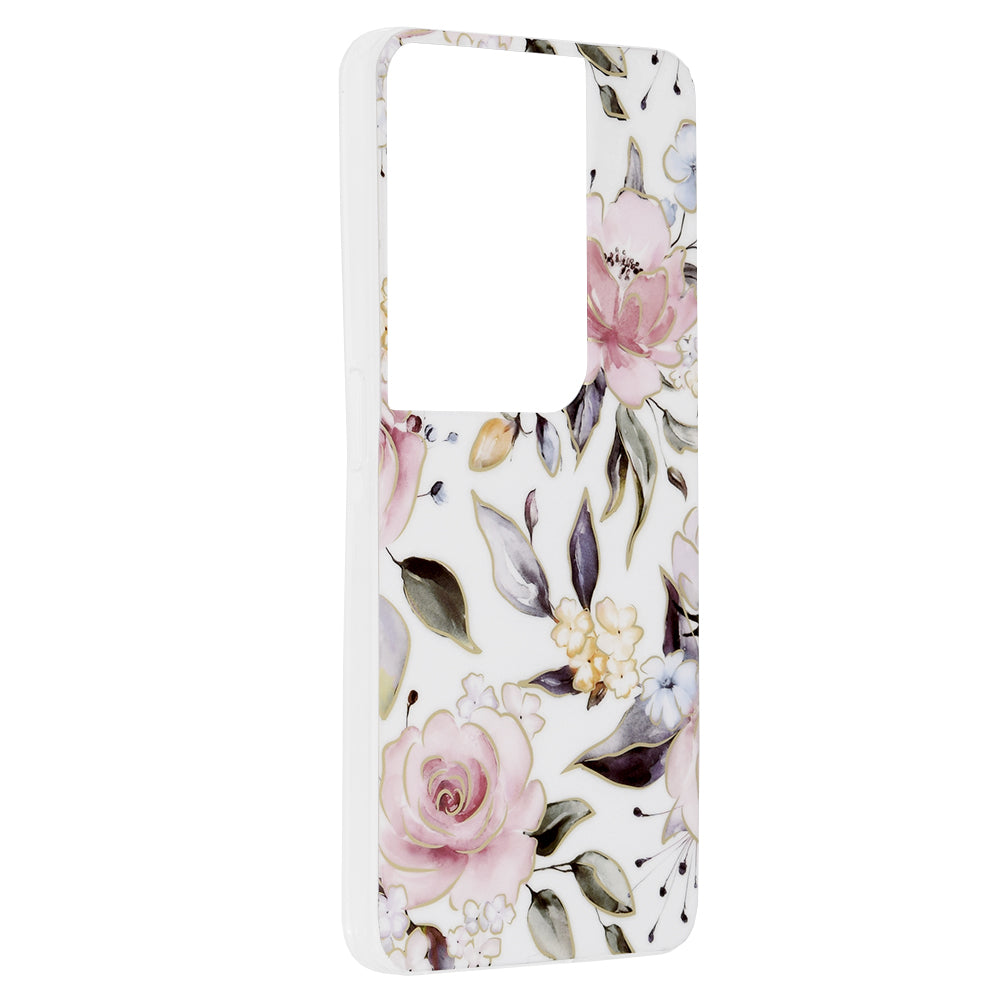 Funda para Oppo Reno8 Pro, Techsuit, Marble, Blanca