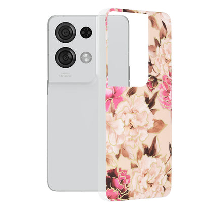 Funda para Oppo Reno8 Pro, Techsuit, Marble, Beige