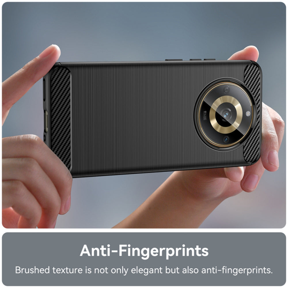 Funda para Realme 11 4G, Techsuit, Carbono, Negra