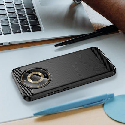 Funda para Realme 11 4G, Techsuit, Carbono, Negra