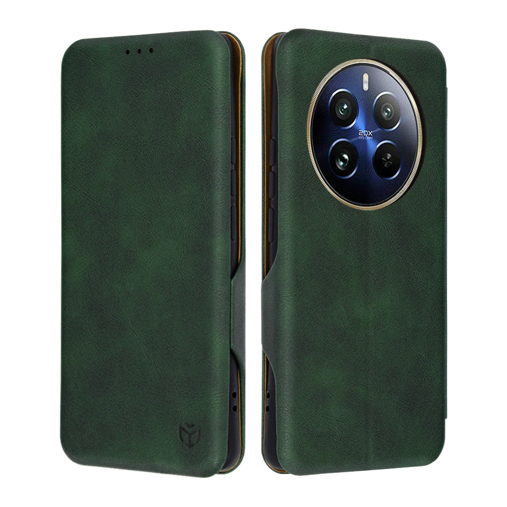 Case for Realme 12 Pro / 12 Pro+, Techsuit, Safe Wallet Plus, Green
