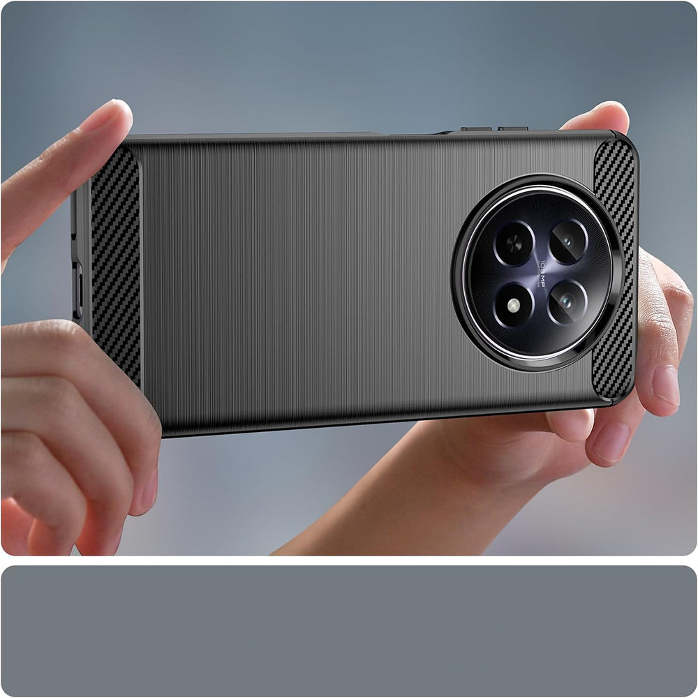 Case for Realme 12, Techsuit, Carbon, Blue