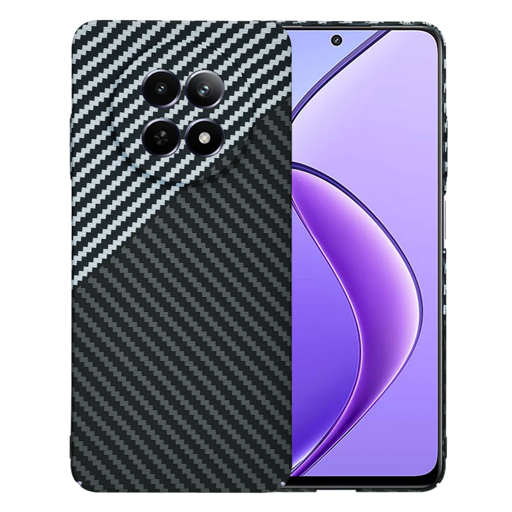 Funda para Realme 12x / 12, Techsuit, Carbonite FiberShell, Negra Gris