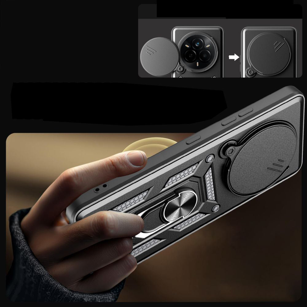 Funda para Realme 14 Pro, Techsuit, CamShield, Negra