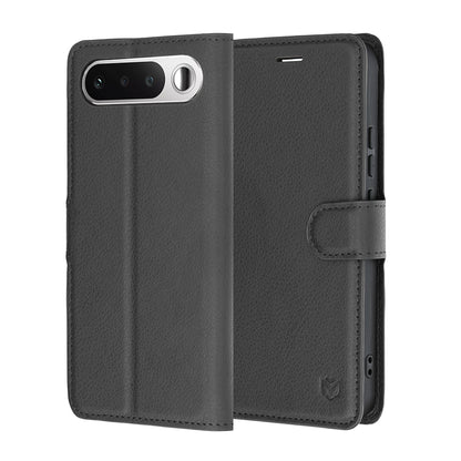 Funda para Realme 16, Techsuit, Leather Folio, Negra