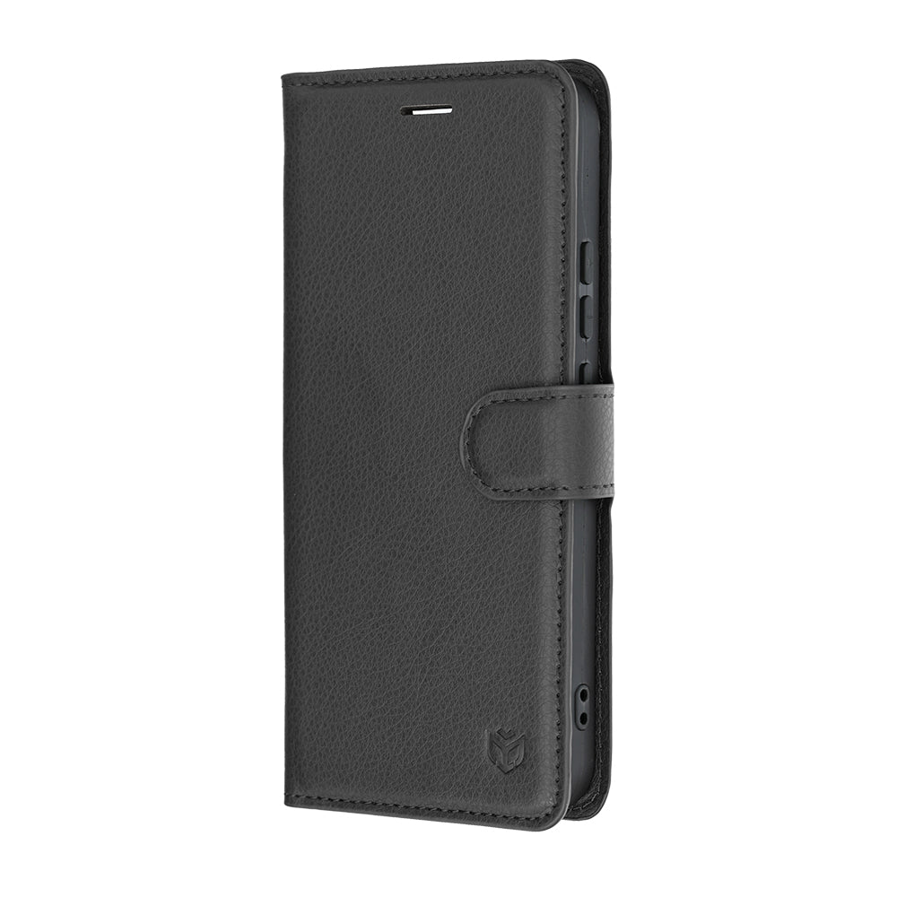 Funda para Realme 16, Techsuit, Leather Folio, Negra