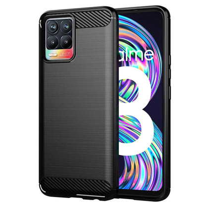 Funda para Realme 8 Pro / 8, Techsuit, Carbono, Negra