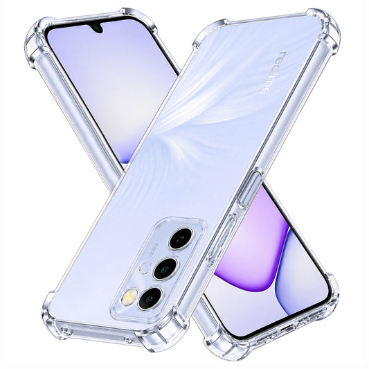 Funda para Realme C100 5G, Techsuit, Antigolpes Transparente, Transparente