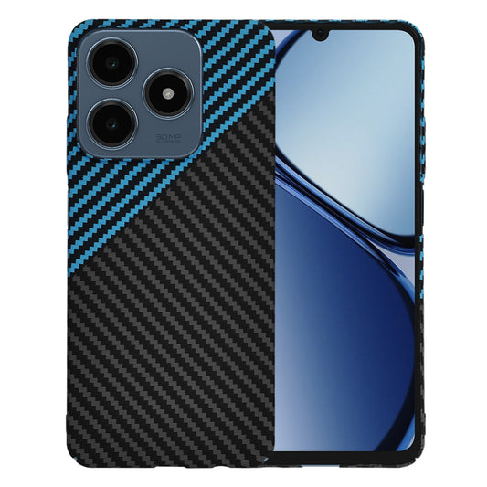 Funda para Realme C63 / C61, Techsuit, Carbonite FiberShell, Negra Bleu
