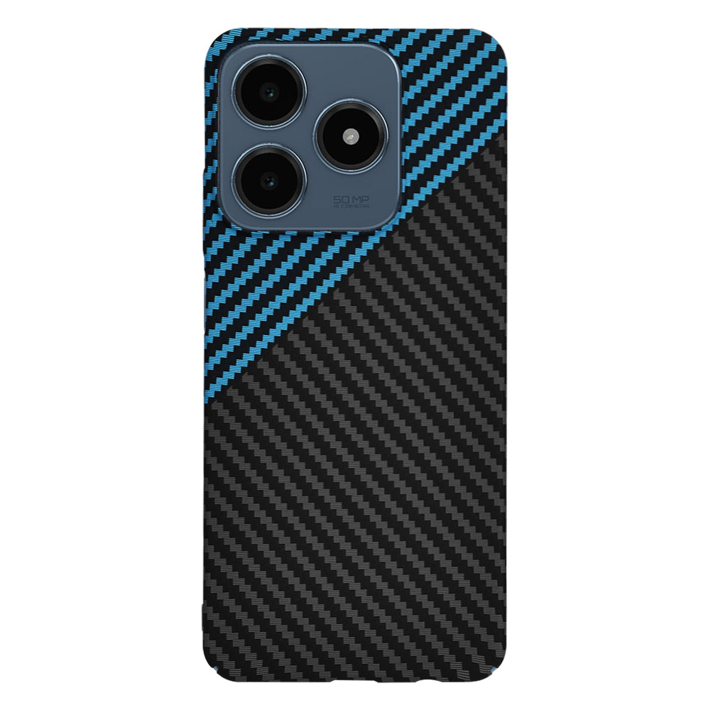 Funda para Realme C63 / C61, Techsuit, Carbonite FiberShell, Negra Bleu