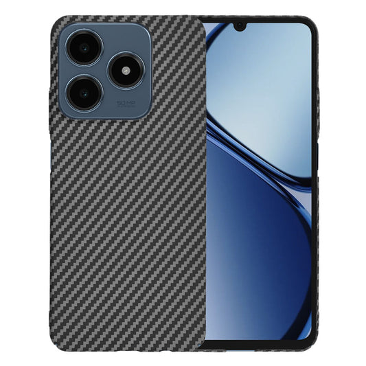 Case for Realme C63 / C61, Techsuit, Carbonite FiberShell, Black