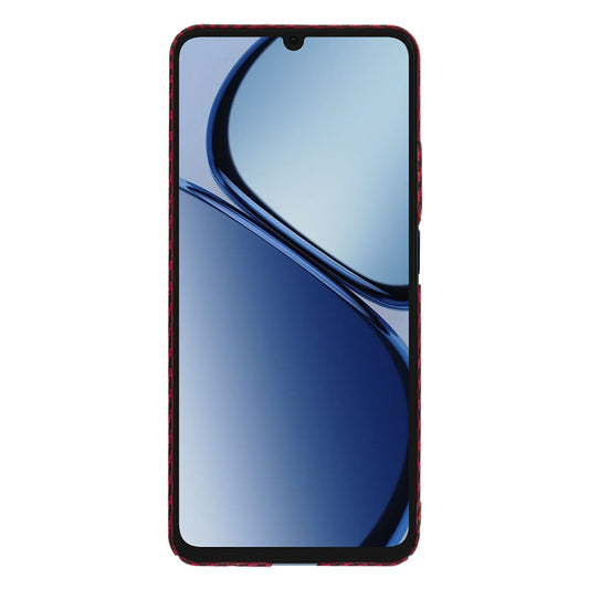 Funda para Realme C63 / C61, Techsuit, Carbonite FiberShell, Roja