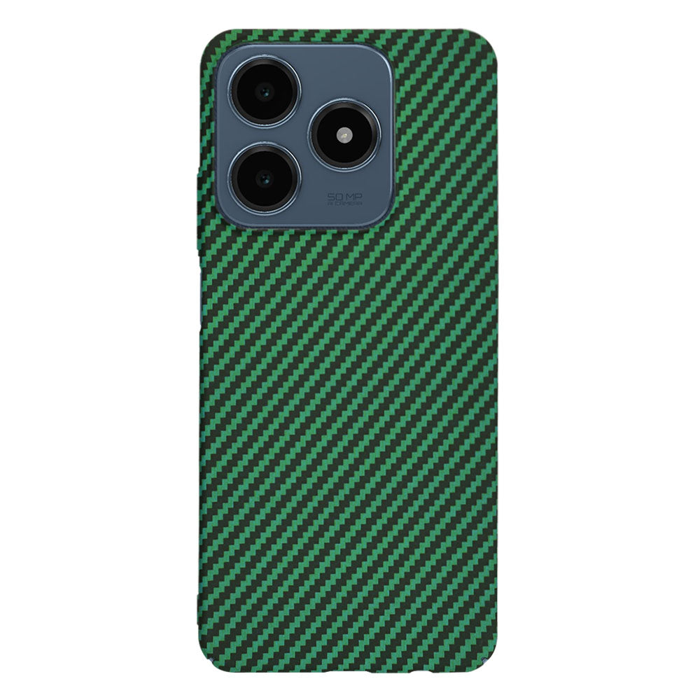 Funda para Realme C63 / C61, Techsuit, Carbonite FiberShell, Verde
