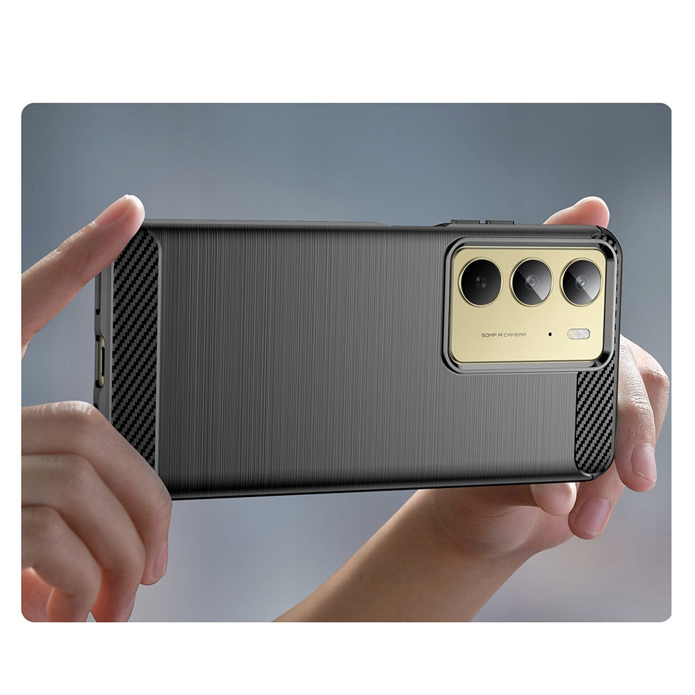 Funda para Realme C75 5G / 14x, Techsuit, Carbono, Negra