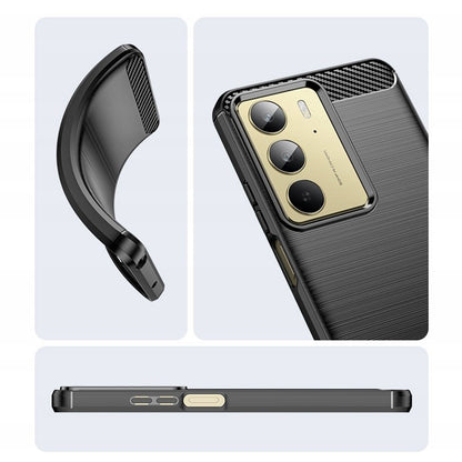 Funda para Realme C75 5G / 14x, Techsuit, Carbono, Negra