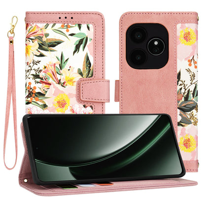 Funda para Realme GT 6T / GT 6, Techsuit, FlipCraft, Rosa