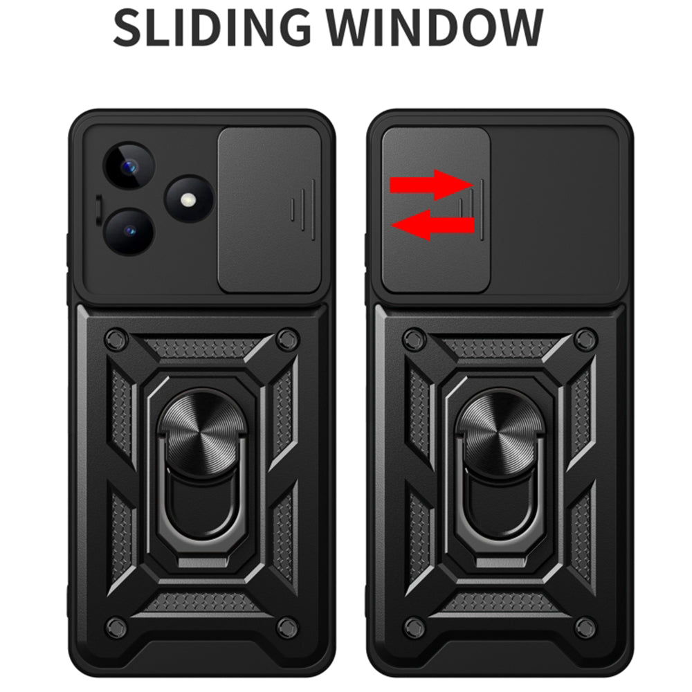 Funda para Realme Note 50 / C51, Techsuit, CamShield, Negra