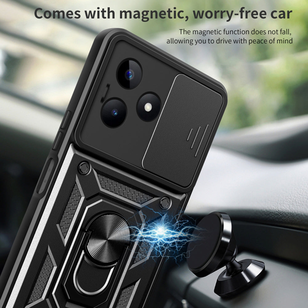 Funda para Realme Note 50 / C51, Techsuit, CamShield, Negra