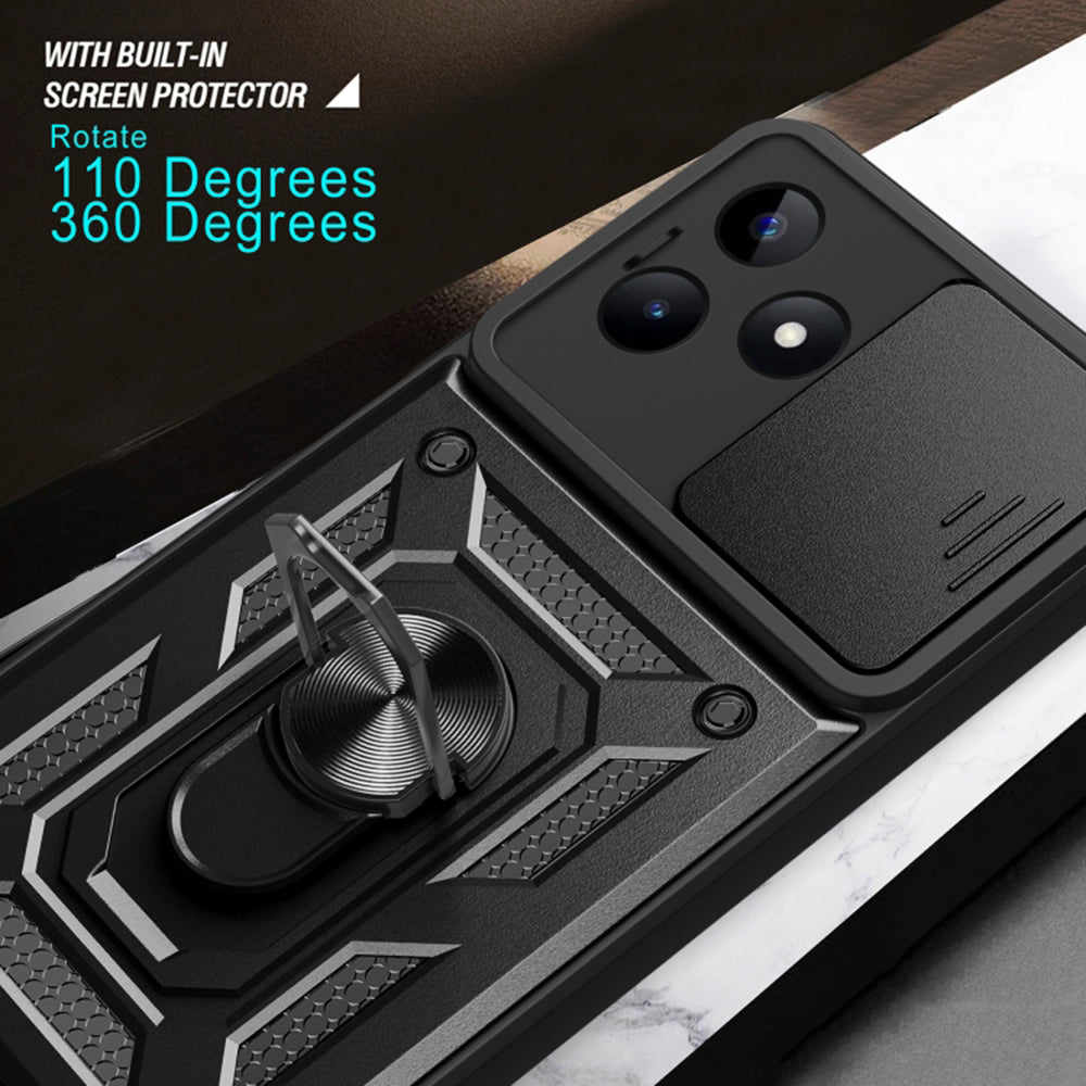 Funda para Realme Note 50 / C51, Techsuit, CamShield, Negra