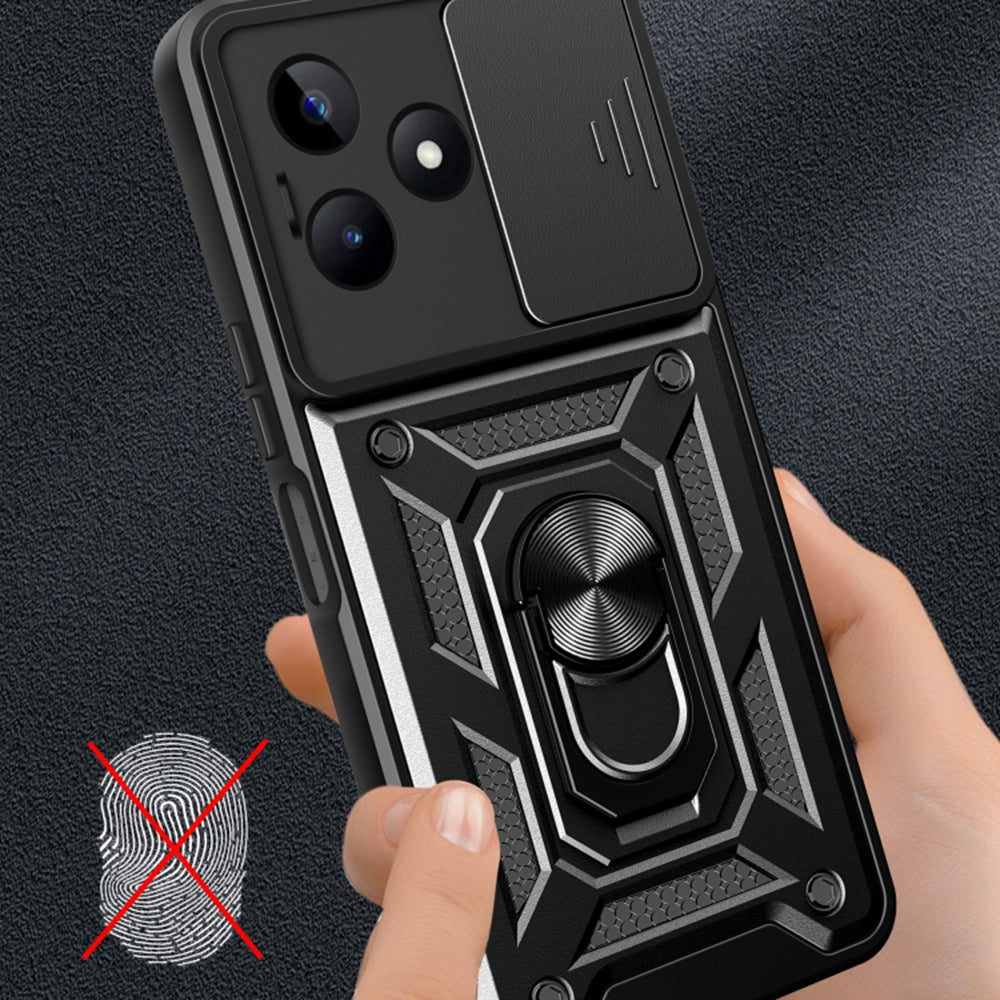 Funda para Realme Note 50 / C51, Techsuit, CamShield, Negra