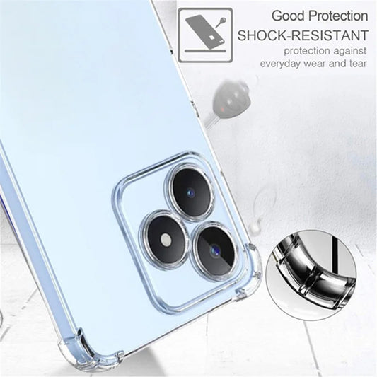 Funda para Realme Note 50 / C51, Techsuit, Antichoque Transparente, Transparente