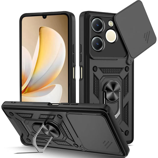 Funda para Realme Note 70T, Techsuit, CamShield, Negra