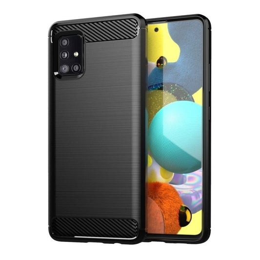 Funda para Samsung Galaxy A71 A715, OEM, Carbono, Negra