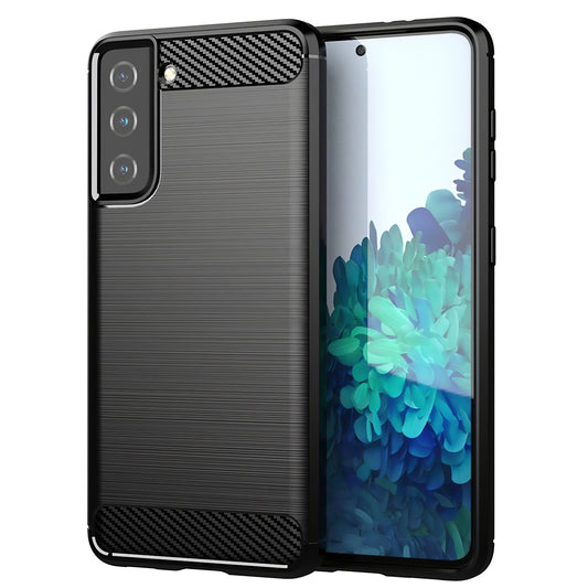 Funda para Samsung Galaxy S21+ 5G G996, OEM, Carbono, Negra