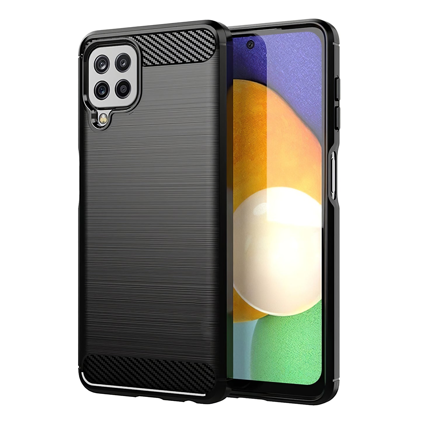 Funda para Samsung Galaxy A22 A225, OEM, Carbono, Negra