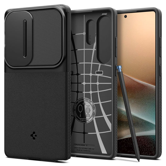Funda para Samsung Galaxy S25 Ultra S938, Spigen, OPTIK ARMOR, Negra ACS08969