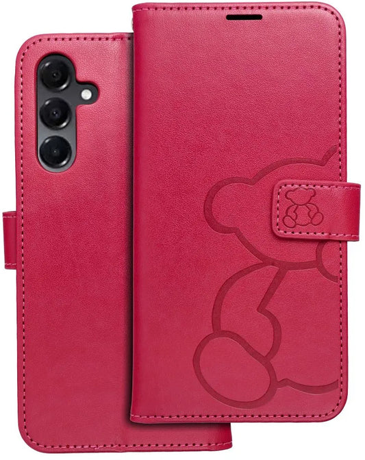Funda para Samsung Galaxy A16 5G A166, OEM, MEZZO Teddy Bear, Magenta