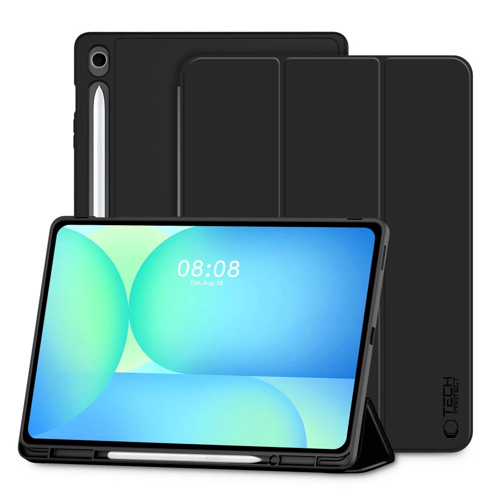 Funda para Samsung Galaxy Tab S10 FE+, Tech-Protect, SC PEN, Negra