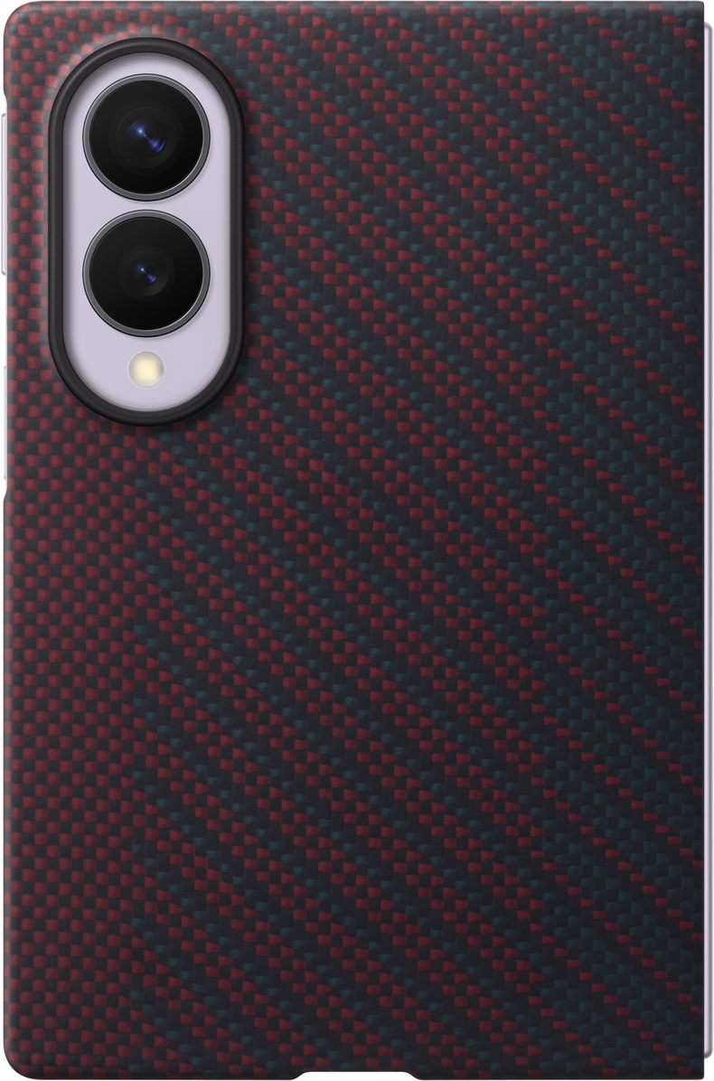 Funda para Samsung Galaxy Z Fold8 F971, Carbon Magnet Case, Roja EF-KF971SREGWW