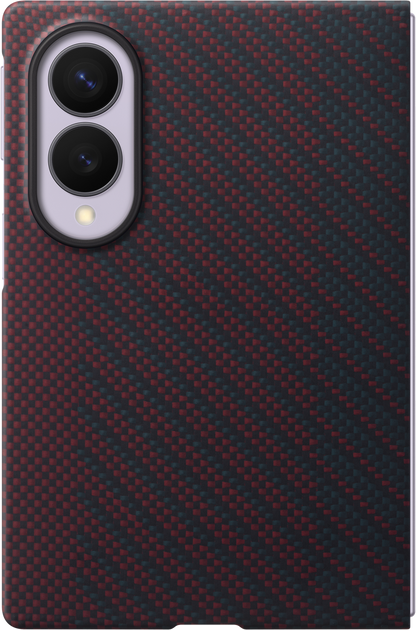 Funda para Samsung Galaxy Z Fold8 F971, Carbon Magnet Case, Roja EF-KF971SREGWW