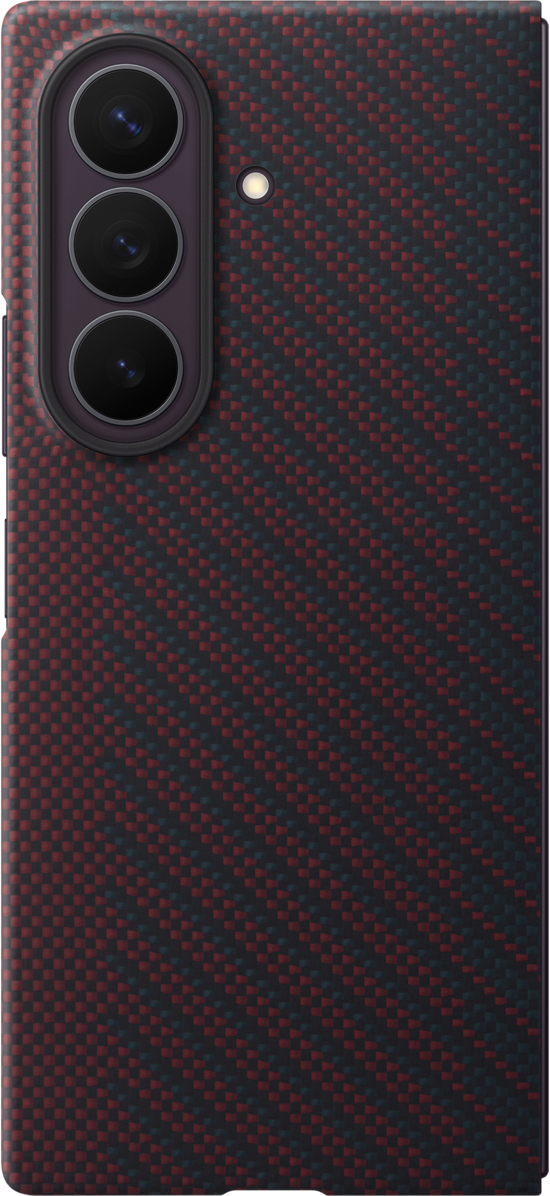Funda para Samsung Galaxy Z Fold8 Ultra F976, Carbon Magnet Case, Roja EF-KF976SREGWW
