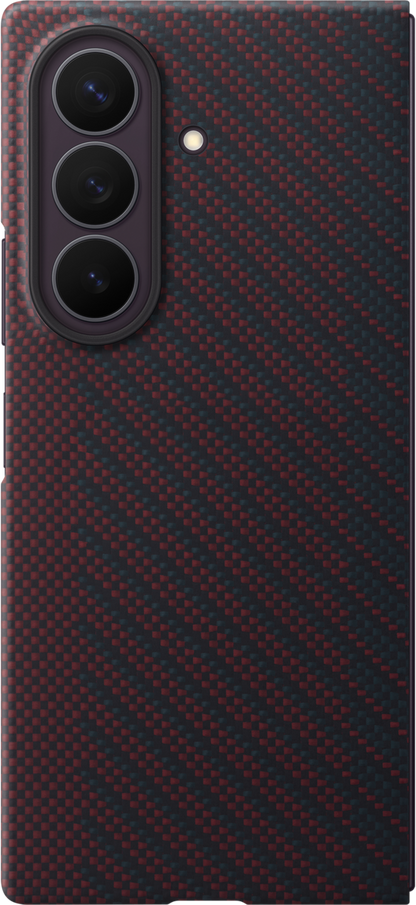 Funda para Samsung Galaxy Z Fold8 Ultra F976, Carbon Magnet Case, Roja EF-KF976SREGWW