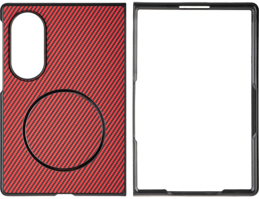 Funda para Samsung Galaxy Z Fold8 F971, OEM, Carbono, Roja