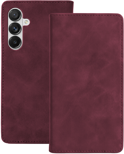Funda para Samsung Galaxy A18 5G A186 / A17 4G A175 / A17 5G A176 / A26 A266, OEM, Smart Suede, burdeos