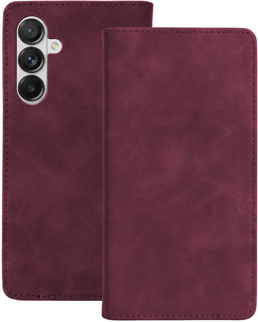 Funda para Samsung Galaxy A18 5G A186 / A17 4G A175 / A17 5G A176 / A26 A266, OEM, Smart Suede, burdeos