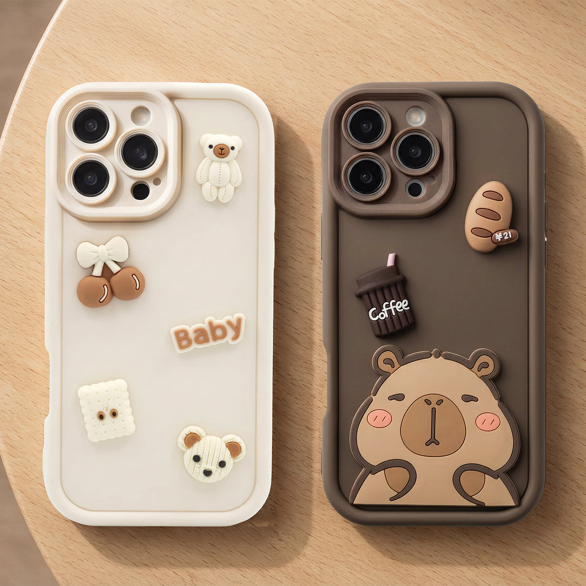 Funda para Samsung Galaxy S25 Ultra S938, OEM, Ultra Trendy 3D Capybara, Marrón