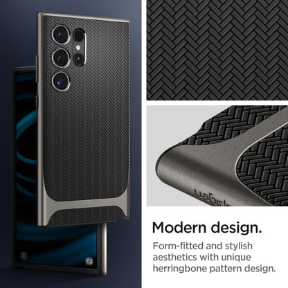 Funda para Samsung Galaxy S24 Ultra S928, Spigen, Neo Hybrid, Gris ACS07305