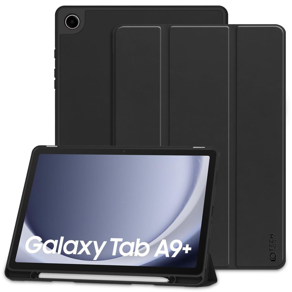 Funda para Samsung Galaxy Tab A9+, Tech-Protect, SC PEN, Negro 